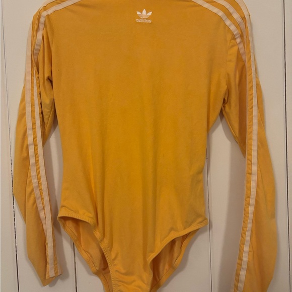 Adidas Rare Yellow Velour Longsleeve Mockneck Body Suit - Small - Picture 4 of 13